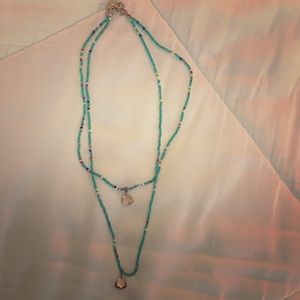 Turquoise beaded necklace